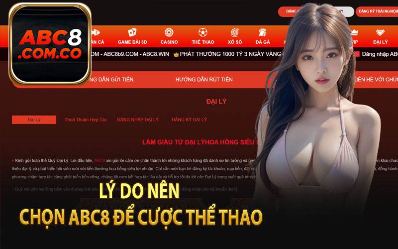 Lý Do Nên Chọn ABC8 Để Cược Thể Thao